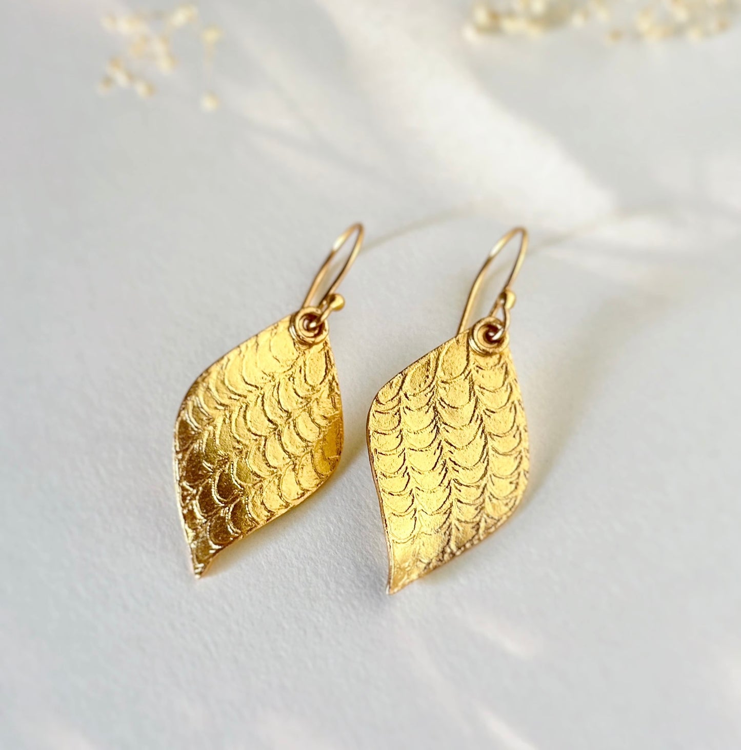 Winged BEEJ Dangle Earrings