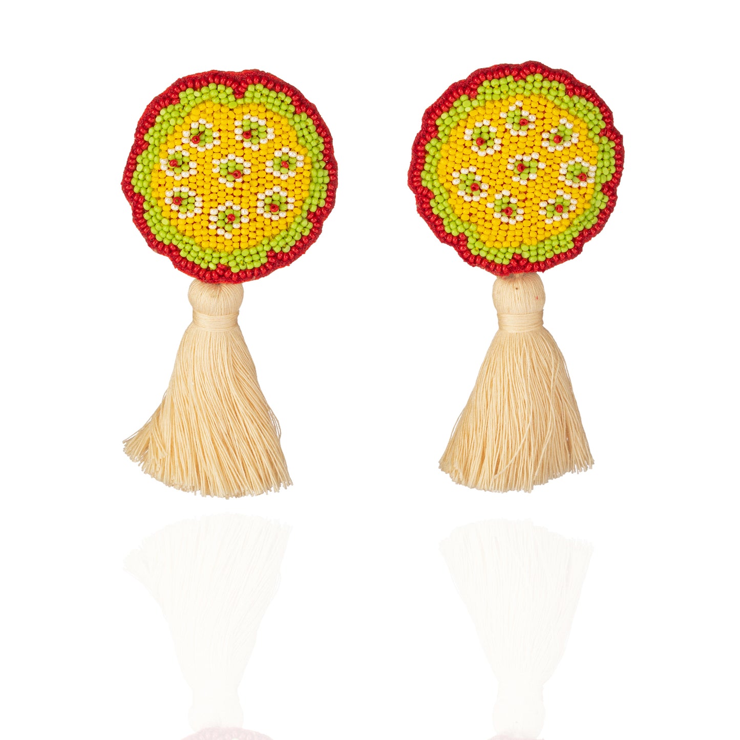 Superbloom KAMAL Seed Embroidered Earrings