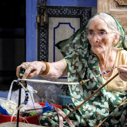 Magnolia Seedpod Hand Knotted Bracelet