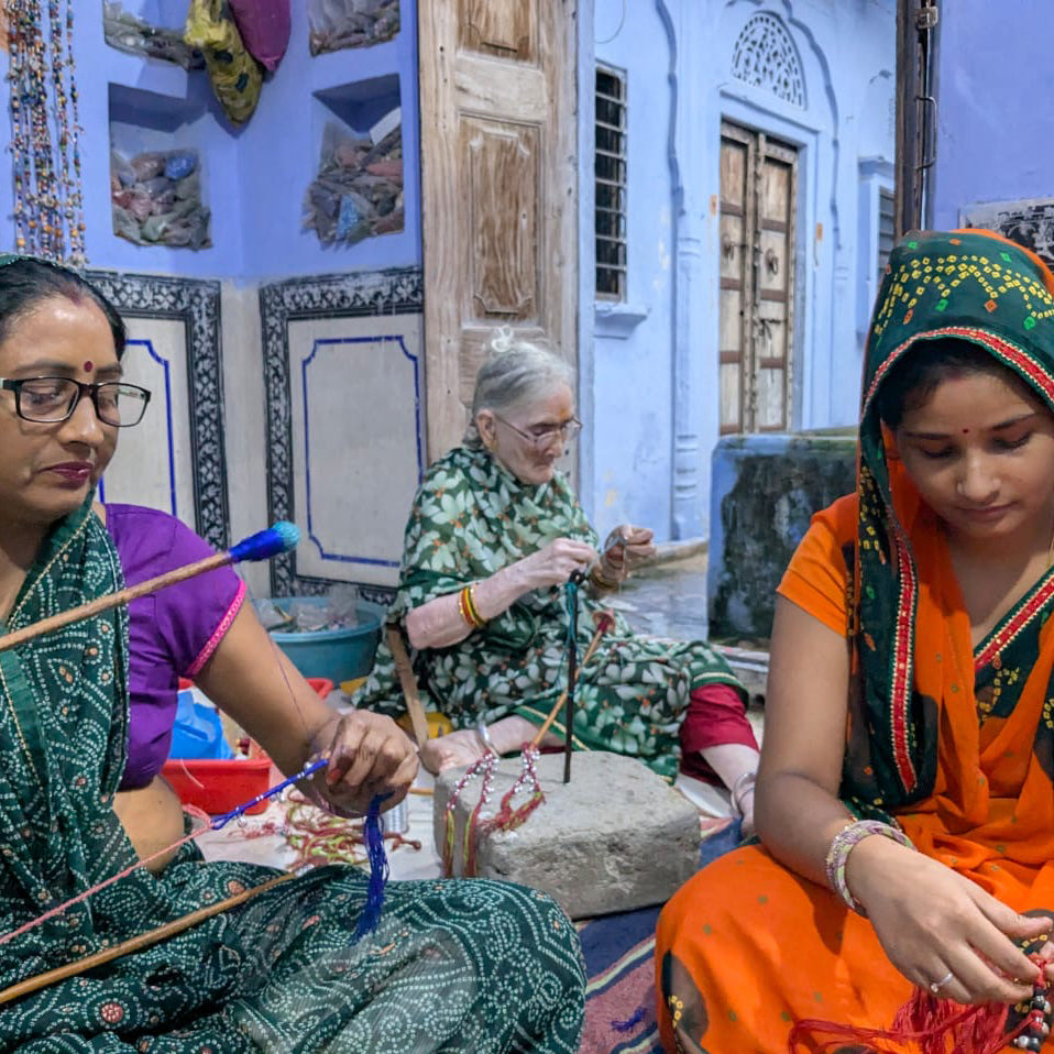 Magnolia Seedpod Hand Knotted Bracelet
