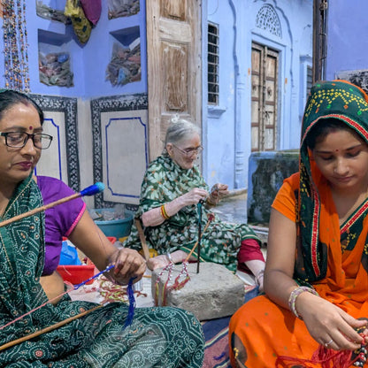 Magnolia Seedpod Hand Knotted Bracelet