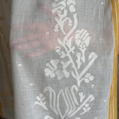 BUSTAN Handwoven Jamdani Sari