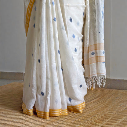 BUSTAN Handwoven Jamdani Sari