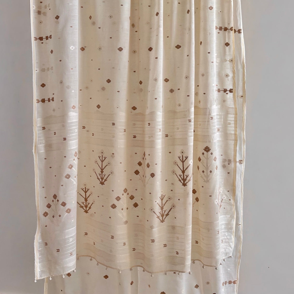 HERBARIUM Jamdani Handwoven Cotton Sari