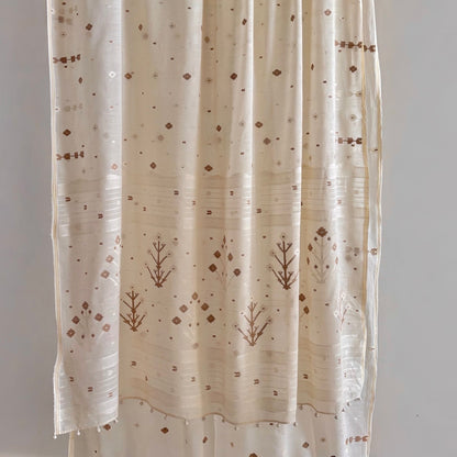 HERBARIUM Jamdani Handwoven Cotton Sari