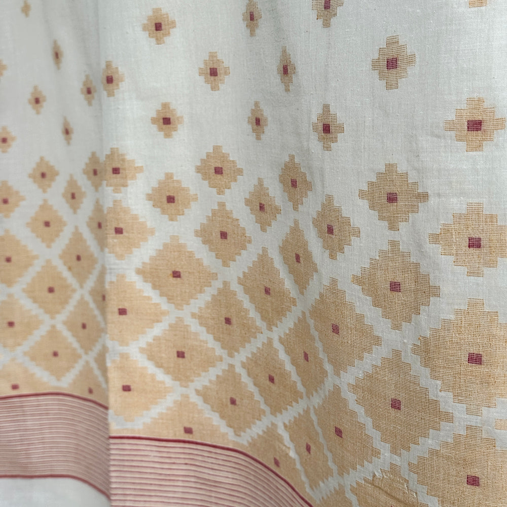 HIRA Jamdani Handwoven Cotton Sari