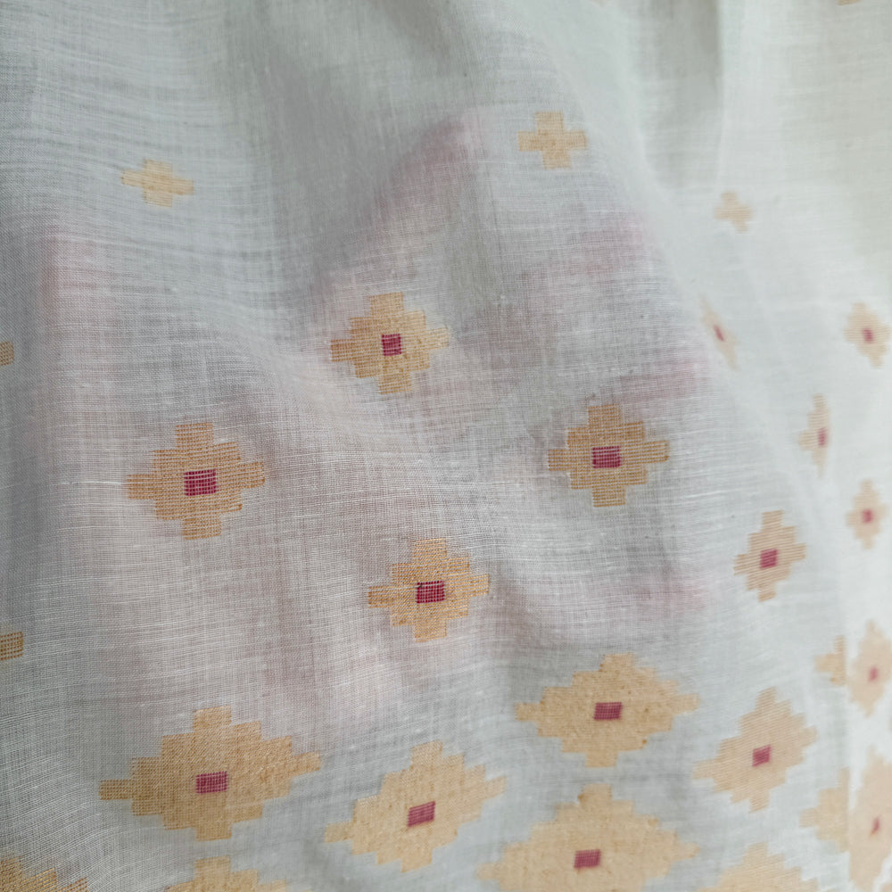 HIRA Jamdani Handwoven Cotton Sari