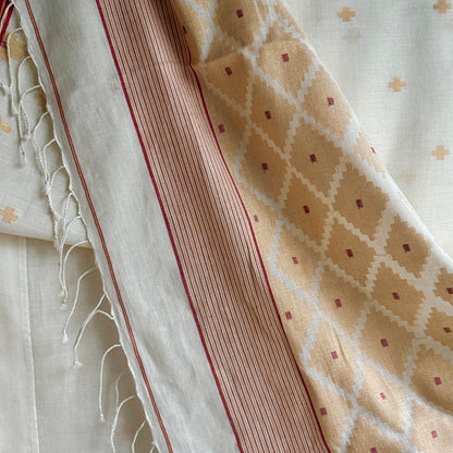 HIRA Jamdani Handwoven Cotton Sari
