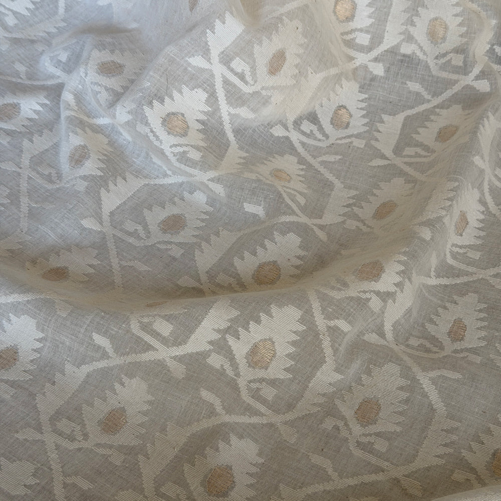 KOROLA Jamdani Handwoven Sari