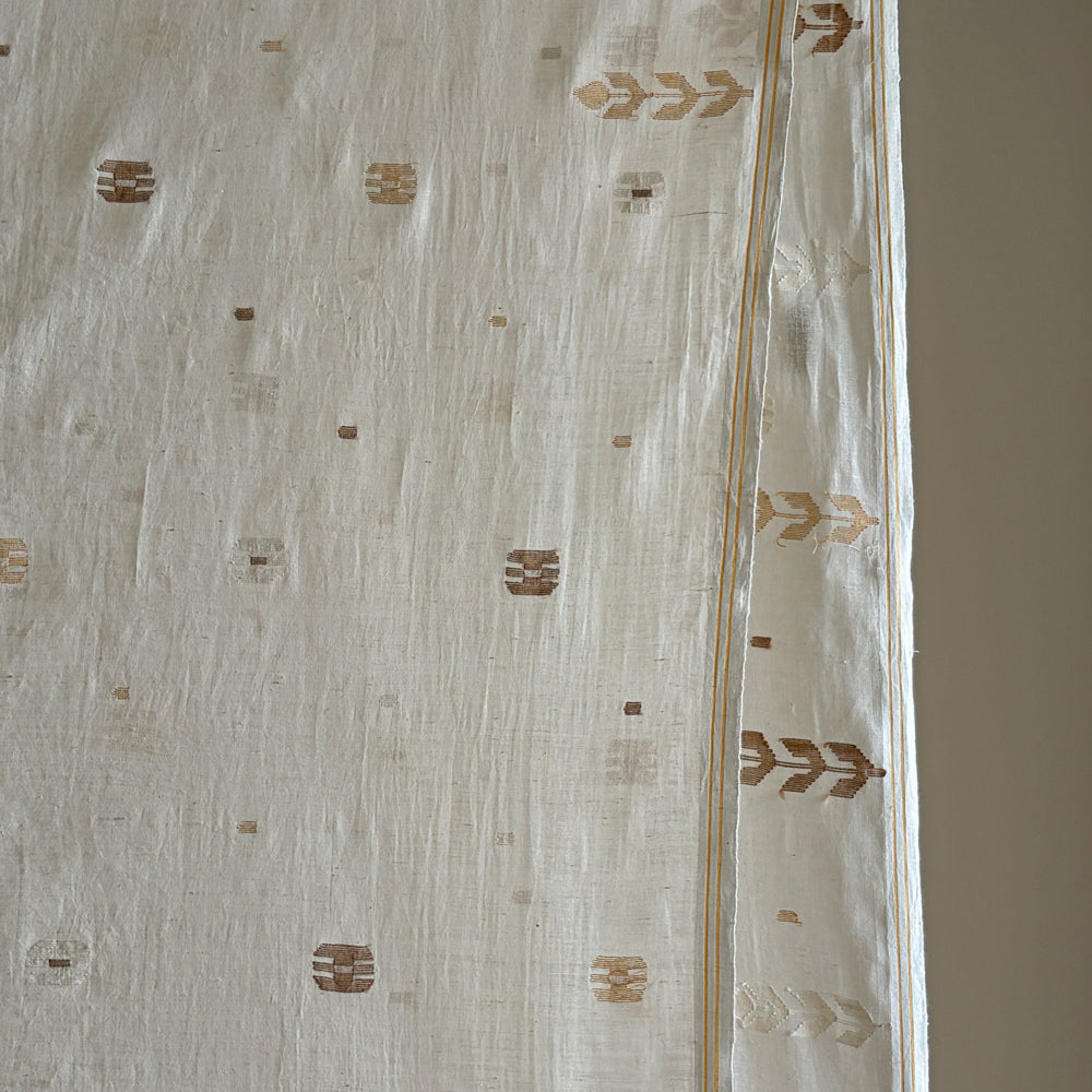 MALIKA Jamdani Handwoven Cotton Sari