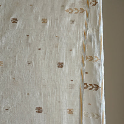 MALIKA Jamdani Handwoven Cotton Sari