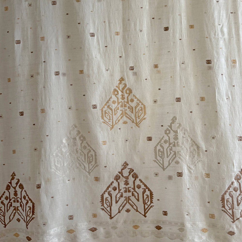 MALIKA Jamdani Handwoven Cotton Sari