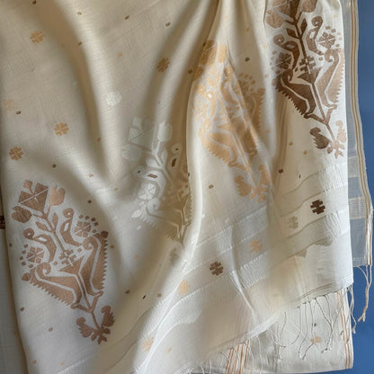 MANJARI Jamdani Handwoven Cotton Sari