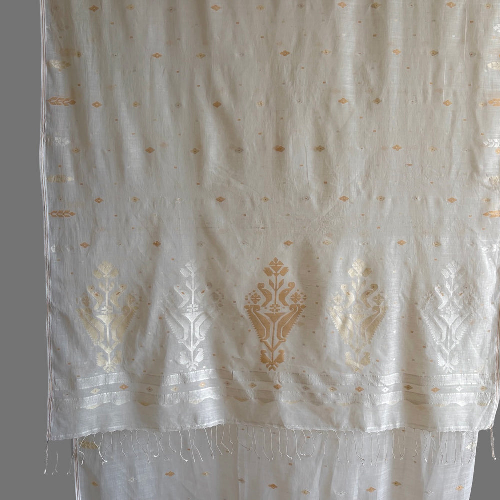 MANJARI Jamdani Handwoven Cotton Sari