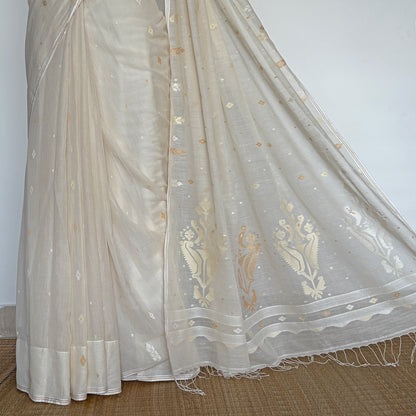 MANJARI Jamdani Handwoven Cotton Sari