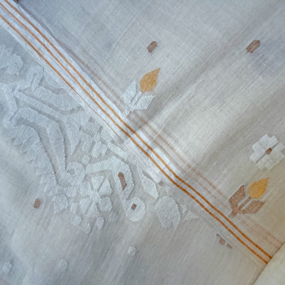 MANJARI Jamdani Handwoven Cotton Sari