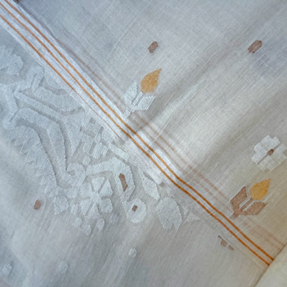 MANJARI Jamdani Handwoven Cotton Sari