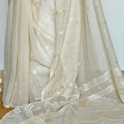 Nargis Handwoven Jamdani Cotton Sari
