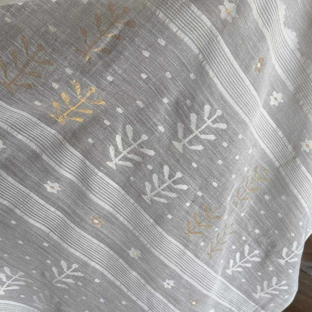 Nargis Handwoven Jamdani Cotton Sari