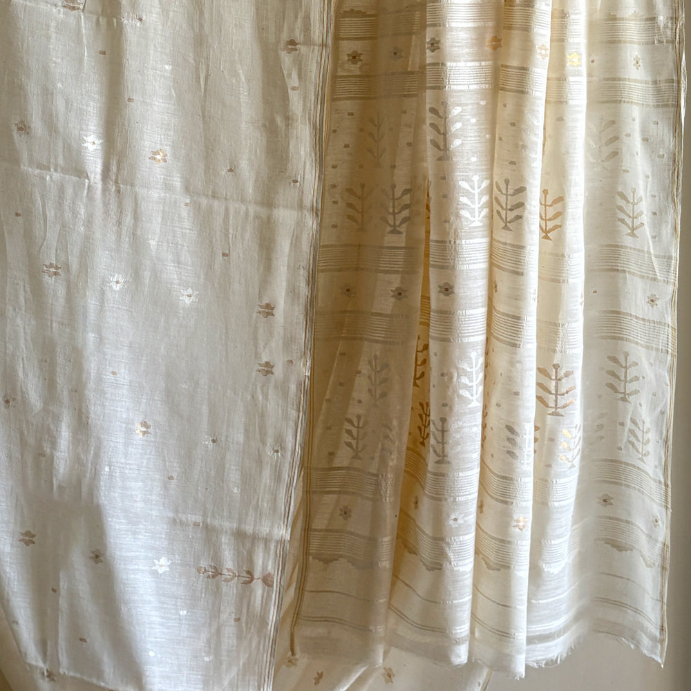 Nargis Handwoven Jamdani Cotton Sari