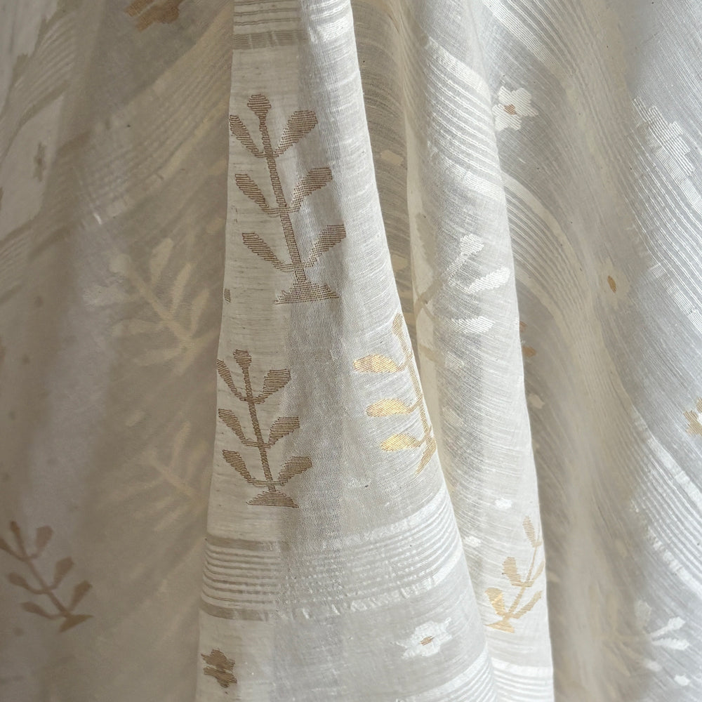 Nargis Handwoven Jamdani Cotton Sari