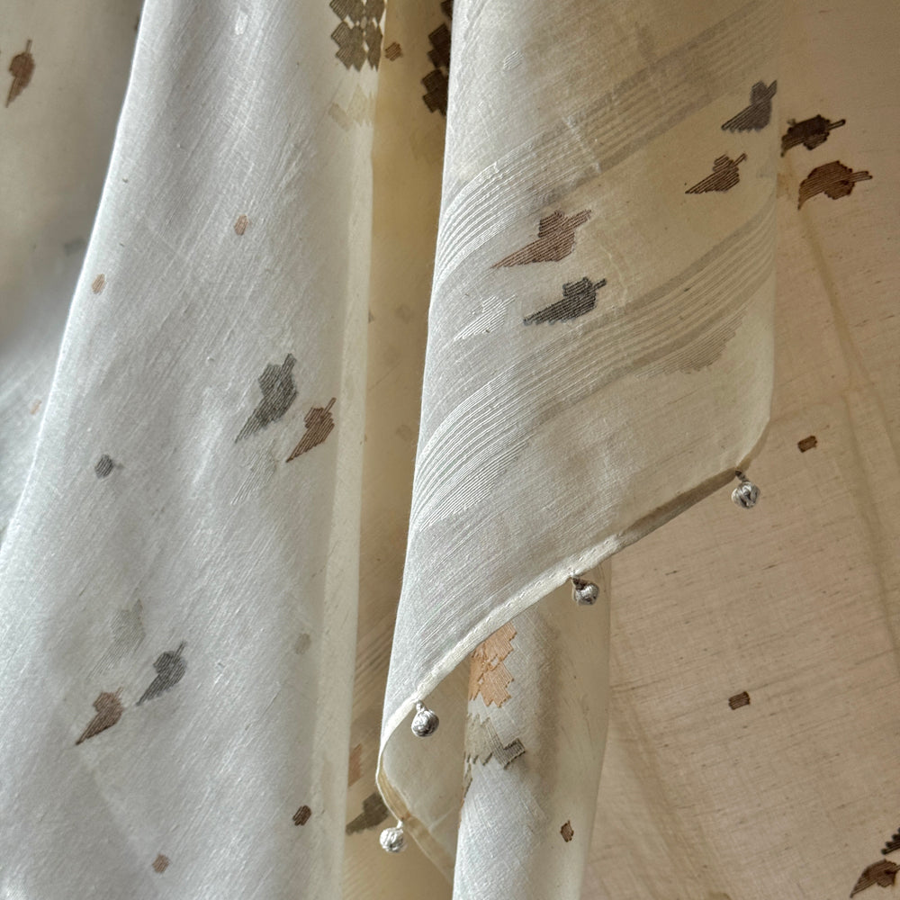 NASRIN Jamdani Handwoven Cotton Sari