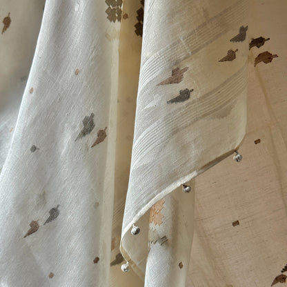 NASRIN Jamdani Handwoven Cotton Sari