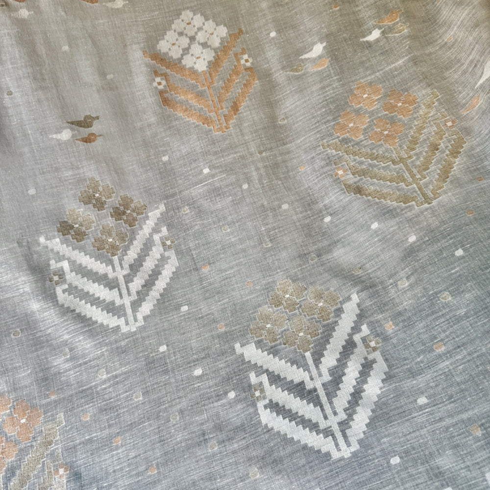 NASRIN Jamdani Handwoven Cotton Sari