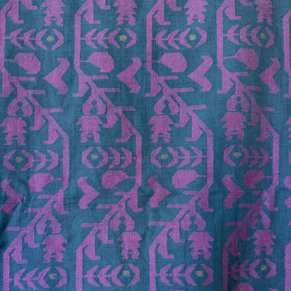 IRIA II Jamdani Blue Cotton Sari