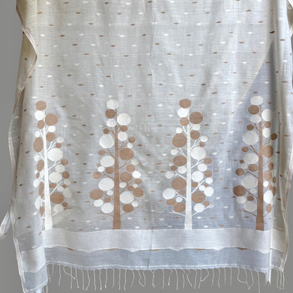 Jamdani TARU Handwoven Cotton Sari
