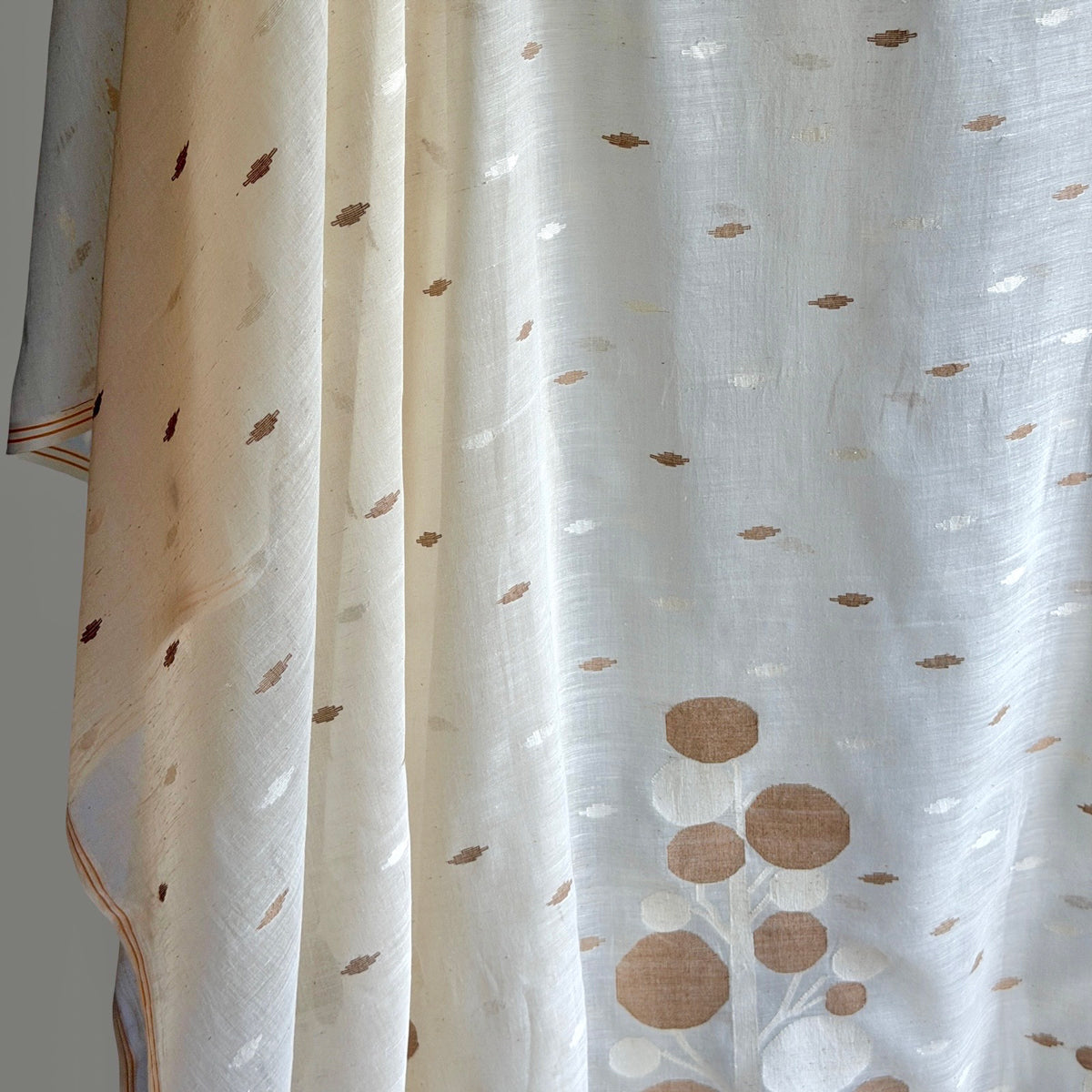 Jamdani TARU Handwoven Cotton Sari