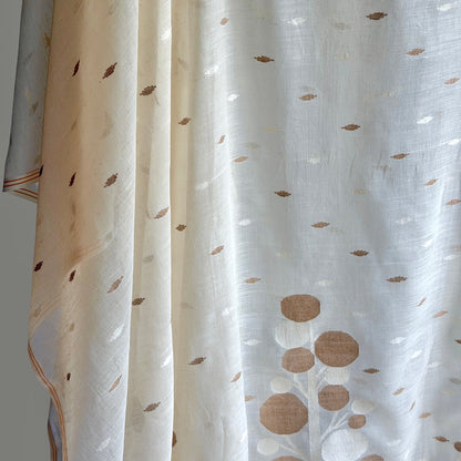 Jamdani TARU Handwoven Cotton Sari