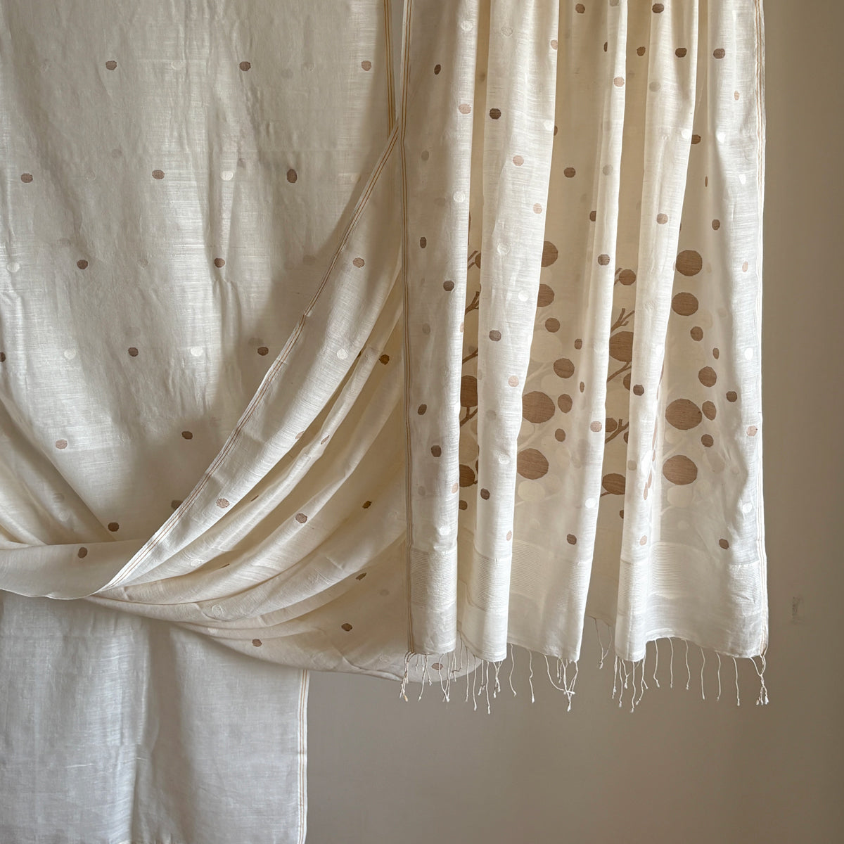 Jamdani TARU Handwoven Cotton Sari