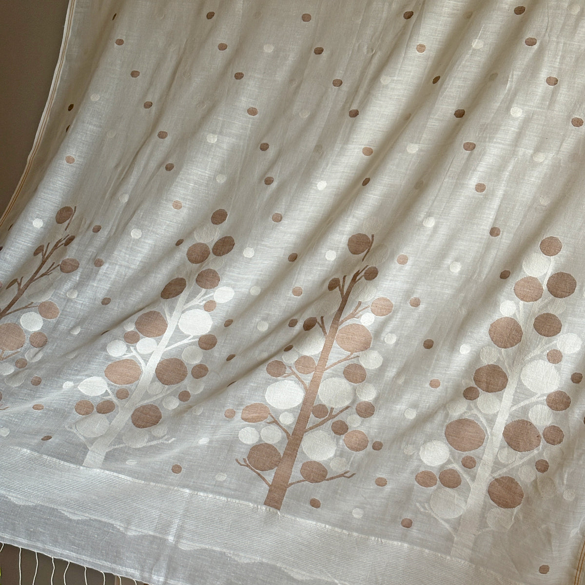 Jamdani TARU Handwoven Cotton Sari