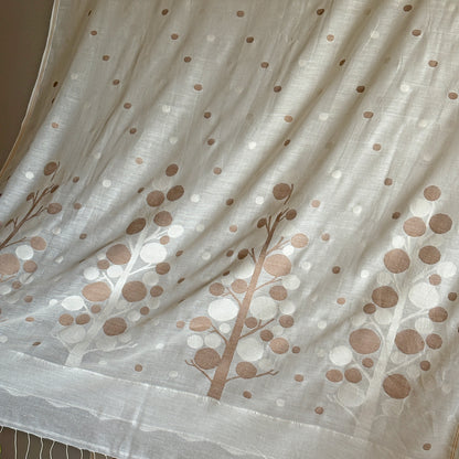 Jamdani TARU Handwoven Cotton Sari