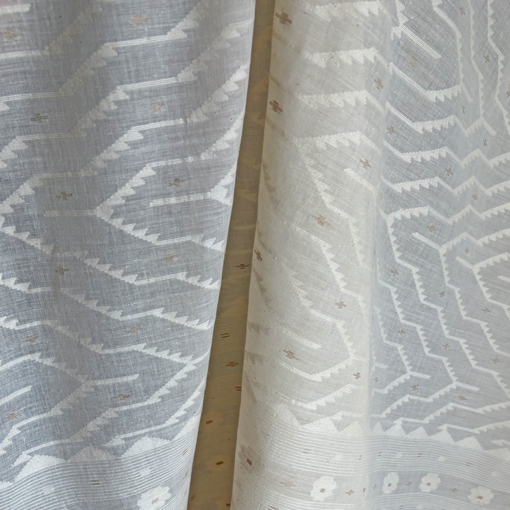 Jamdani ZIGZAG JAAL Cotton Sari