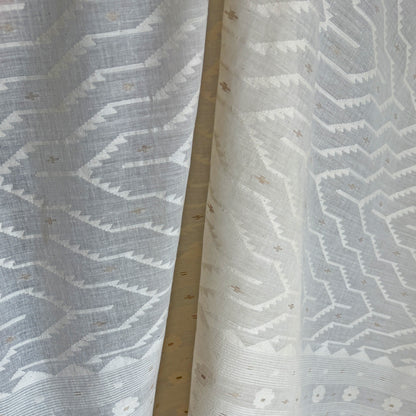 Jamdani ZIGZAG JAAL Cotton Sari