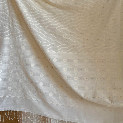 Jamdani ZIGZAG JAAL Cotton Sari