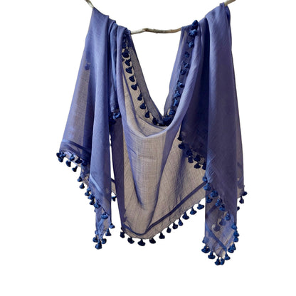 WOVEN MIST Natural Dye Handwoven Scarf