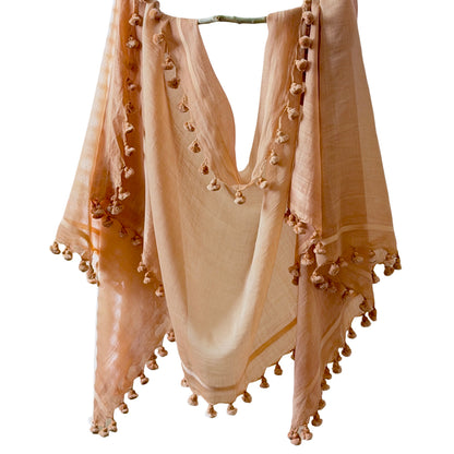 WOVEN MIST Natural Dye Handwoven Scarf