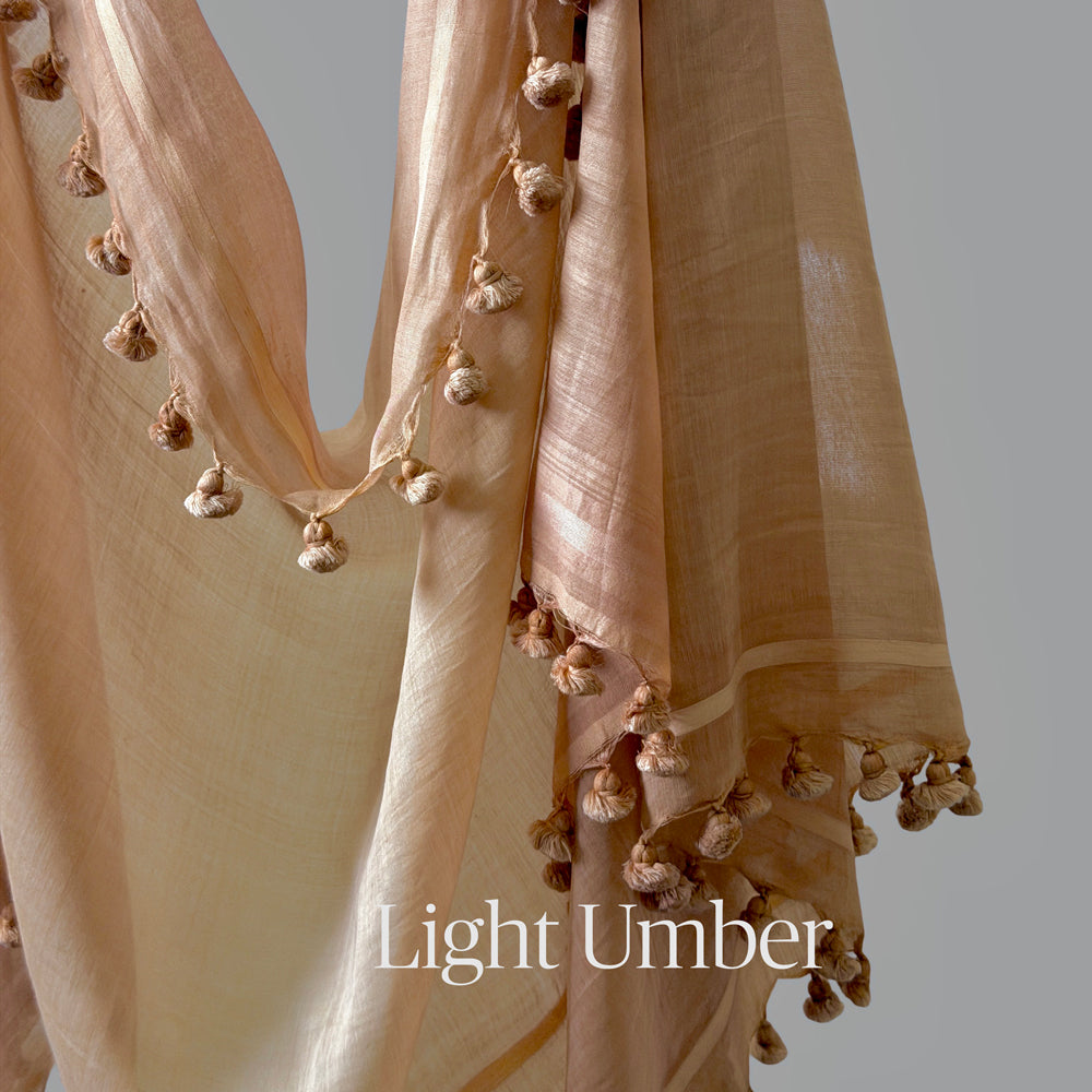 WOVEN MIST Natural Dye Handwoven Scarf
