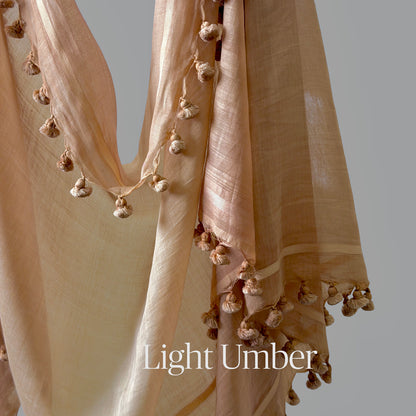 WOVEN MIST Natural Dye Handwoven Scarf