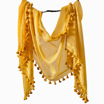 WOVEN MIST Natural Dye Handwoven Scarf