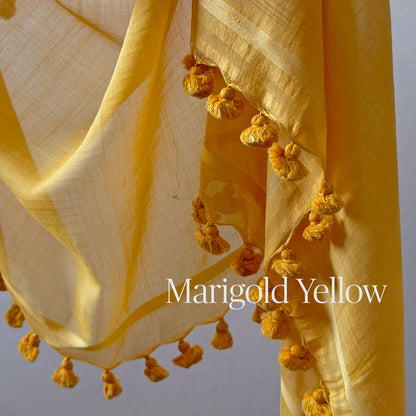 WOVEN MIST Natural Dye Handwoven Scarf