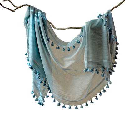 WOVEN MIST Natural Dye Handwoven Scarf